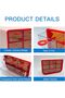 Mini Storage Drawers, Clear Plastic Desk Storage Box, 3 Tiers Stackable Desktop Drawers with - 6