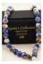 33-Bead Natural Blue & Earth Agate Tasbih - 2