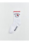 Two Mt Shop Quality Lcw Kids White Patterned Girls' Socks - 3