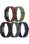 مجموعة من 5 أحزمة ساعة مرنة من النايلون متوافقة مع Fitbit Charge 6/Fitbit Charge 5، قابلة للتعديل - 2