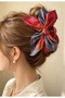 Tie-Dye Patterned Color-Graduated Bow Design Mandal Clasp (Bc-1315)