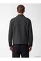 Vizyon New Season Anthracite Regular Fit Shirt Collar Men's Coat - 4