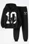 Lionel Messi Printed 3-Yarn Quality Sweatshirt and Trackpants Kids' Top-Bottom Set