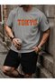 Men's Streetwear Tokyo Underground Jdm Sports Car Graphic Printed T-Shirt Shorts Set - 3