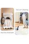 Vicexplorn Rectangular Polyester White Carpet Large Machine Made Non Slip Easy - 4