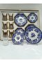 18 Piece Herenica Tea and Dessert Set 6 Tea Cups 6 Tea Plates 6 Dessert Plates - 5