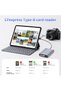 قارئ بطاقات CFexpress من النوع B عالي السرعة USB 3.2 Gen 2 بسرعة 10 جيجابت في الثانية مع محول ثنائي المنفذ USB-C و USB-A - 4