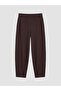 Two Mt Shop Quality Lcw Curve Brown Diver Fabric Plain Standard & Regular Women's Sweatpants