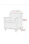 Lycra Stretch Elastic Flexible Square Pattern Armchair Single Seat Cover Sofa Cover - 4