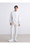 New Season Stand Collar Printed Men's Sweatshirt - 3