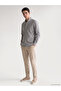 Ozmarka New Season Beige Regular Fit Plaid Poplin Men's Shirt - 2