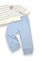 Baby Boy Seasonal Striped 6-9-12-18 Months 2 Thread Top and Bottom 100% Cotton 2-Piece Set - 5