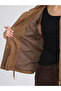 Mock Neck Women's Suede Look Coat - 3