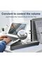 سماعات الكمبيوتر، مضخم صوت ستيريو 2.0 يعمل بمنفذ USB، مشغل موسيقى قوي، مع إضاءة LED زرقاء - 3