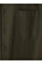 Özmarka New Season Khaki Regular Fit Gabardine Men's Shirt - 6
