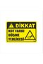 Kot Farkı Fall Hazard Occupational Safety Signs – Warning and Caution Signs (25×35, 3