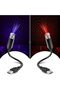 مجموعة من 2 مصباح سقف السيارة بتصميم نجمة USB، مصباح إسقاط LED صغير محمول قابل للتعديل للاستخدام الرومانسي