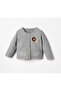 4-Piece Baby Boy Set with Lion Embroidered Knitwear Cardigan - 3