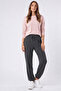 Women's Smoked Modal Elastic Cuffed Loose Fit Comfortable Stylish Sweatpants - 4