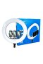 21 LED Soft Ring Light with 3 Mobile Phone Holder 3 Mode Light With Ring Light Tripod Stand - 4