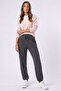 Women's Smoked Modal Elastic Cuffed Loose Fit Comfortable Stylish Sweatpants - 3