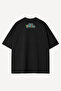 Mugiwara Wanted Poster Printed Black Oversize Unisex Tshirt - 2