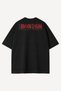 Anime Alchemist Printed Black Oversize Tshirt - 3