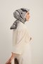Twill Silk Scarf Retro Paisley Black - 5
