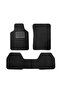Durable Waterproof Car Floor Mats 3-Piece Set - Universal Fit Foot Mats for Sedan SUV - Soft Non Slip Heavy Duty Interior Carpet Protector - Easy to Clean Front and Rear Vehicle Mats (Black) - 5