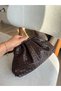 The Moi̇ss Mini Burslu Trend of the Moment: Knitted Detailed Quilted Messenger / Clutch Bag |   Elegance with Shoulder Straps - 2