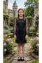 Girl's Balloon Sleeve Transparent Detailed Latest Spring Casual Dress