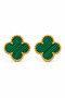 Stainless Steel Four-Leaf Clover Earrings – 1 cm Stud Earrings