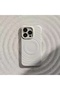 RIPPLE Magsafe Phone Case for iPhone 17 Pro, Slim Lightweight Shock‑Absorbent Protective Cover, Fashion Ripple Texture, Support Wireless Charging, White - 3