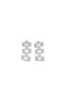 Shiny Zircon Stone Multiple Geometric Stone Earrings - 4