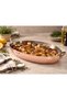36X26 cm Oval Copper Presentation and Cooking Pan - Inocuivre Service - Made in France