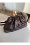 The Moi̇ss Mini Burslu Trend of the Moment: Knitted Detailed Quilted Messenger / Clutch Bag |   Elegance with Shoulder Straps - 5