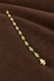 Green Stone Gold Color Detailed Bracelet - 3