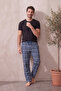 Cotton Plaid Checkered Summer Men's Pajama Bottoms Pants - 3