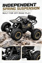 1:18 Scale RC Rock Crawler Off-Road Buggy – 27MHz Remote Control, Alloy Material, Independent Spring Suspension, Rechargeable Battery & USB Charging Cable – Black - 2