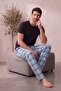Cotton Plaid Checkered Summer Men's Pajama Bottoms Pants - 4