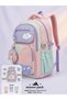 Ultra Luxury Full Orthopedic Girls' Ital Middle School, High School Daily School Backpack with Hidden Back Pocket - 3
