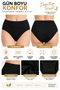 Women's Camisole Bamboo Bato Panties 3-Pack High Waist 94% Bamboo 6% Elastane Flexible Comfortable - 3