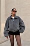 Belt Detailed Fur Fox Jacket Coat Lined