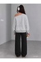 Polka Dot Star Printed Women's Boat Neck Sweatshirt/Top Sweatpants Set - 2