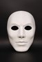 Halloween Plain White Face Cosplay Mask Accessory