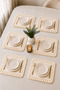 6-Piece Ruffled American Service Plate Set – Cream Color Stylish and Decorative Table Presentation Set - 2