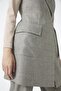 Plaid Patterned Triple Combination Mink Suit 1050 - 6