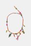 Zr Model Crocodile & Jaguar Charm Chain Necklace 52cm