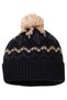 Women's Patterned Pompom Knitted Winter Beanie - 8
