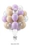 Lavender Dream 20-Piece Balloon Set Macaron Lilac Sea Sand Transparent Silver Sequin Birthday Party Decoration